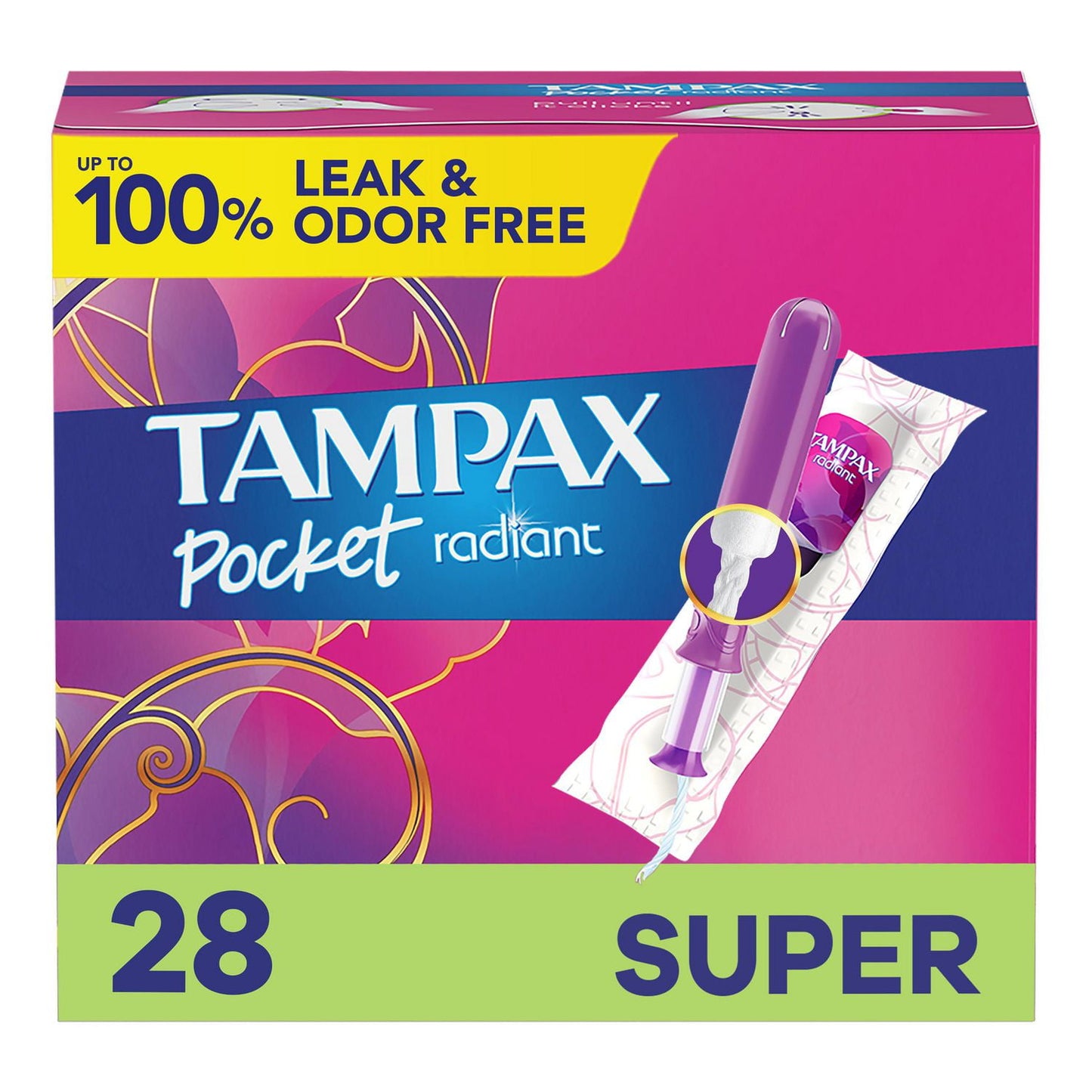 Tampax Pocket Radiant Compact Tampons