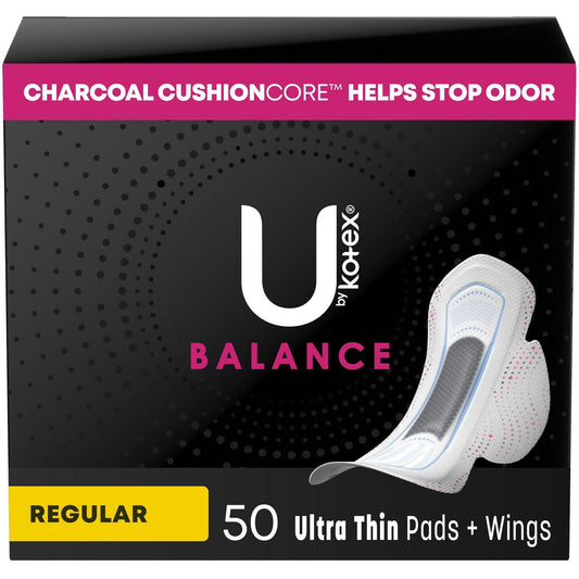 U by Kotex Balance Ultra Thin Pads with Wings