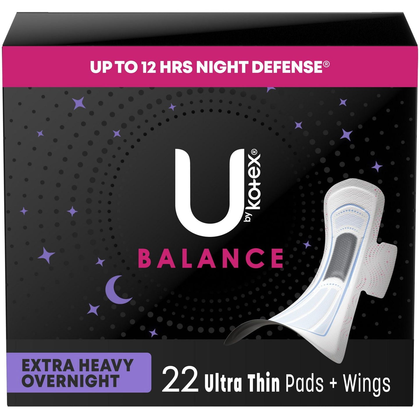 U by Kotex Balance Ultra Thin Pads with Wings