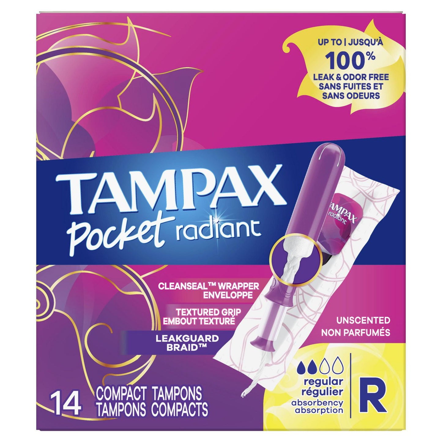 Tampax Pocket Radiant Compact Tampons