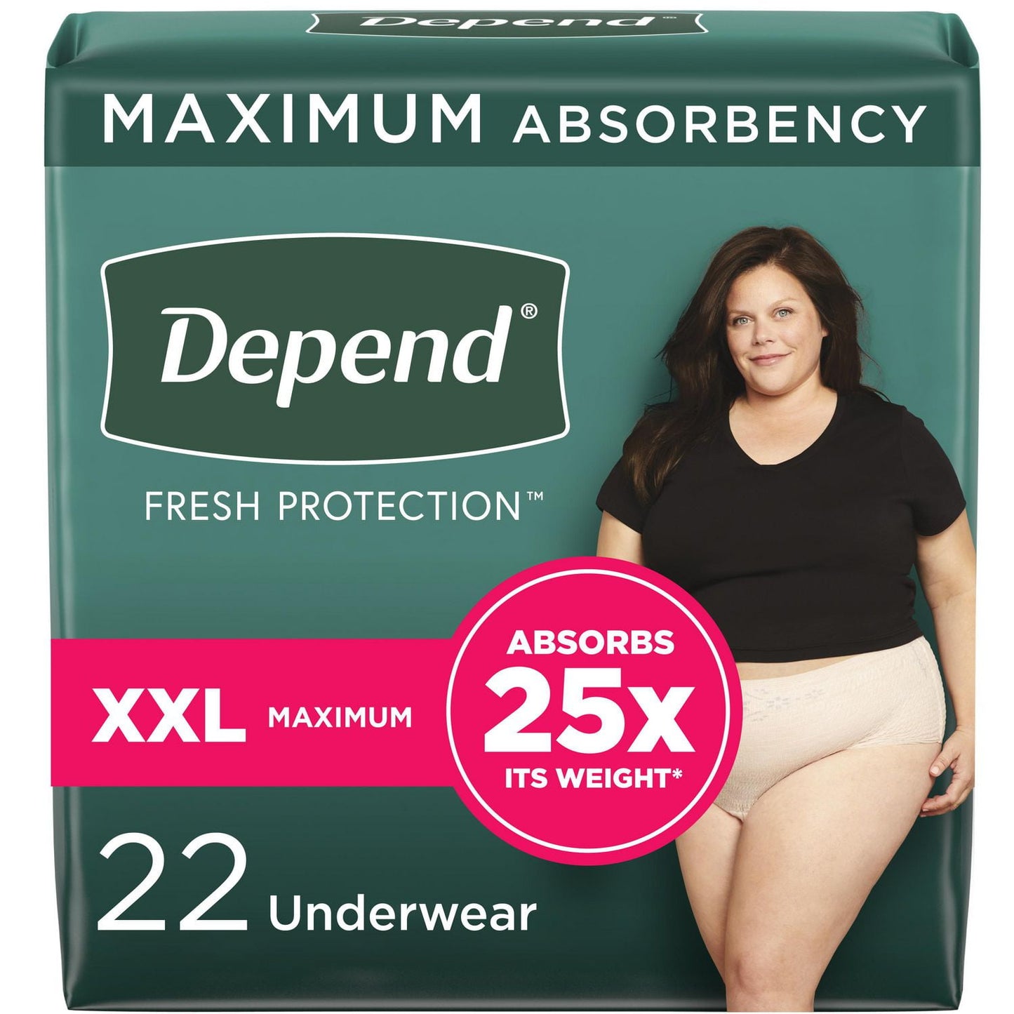 Depend Fresh Protection Adult Incontinence Underwear for Women