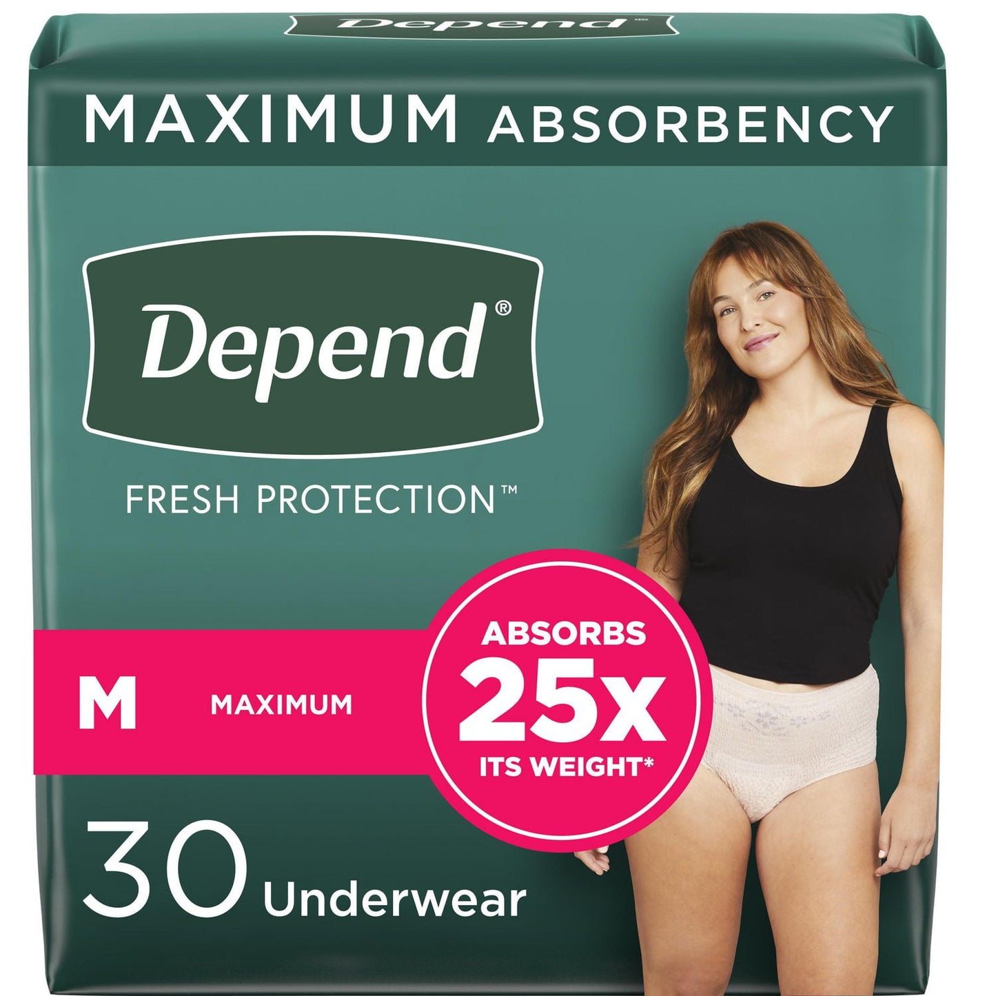 Depend Fresh Protection Adult Incontinence Underwear for Women