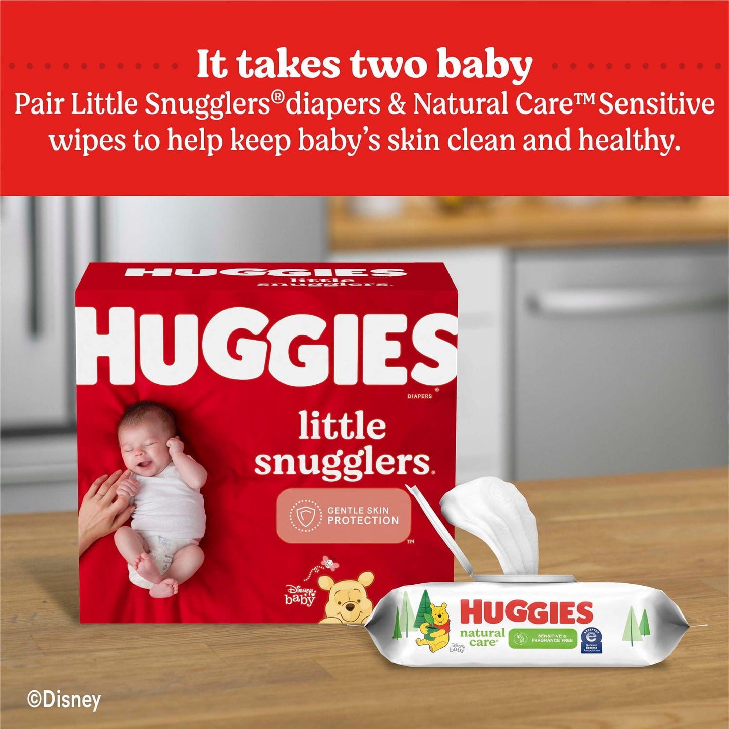 Huggies Natural Care Sensitive Baby Wipes (Refill Packs)