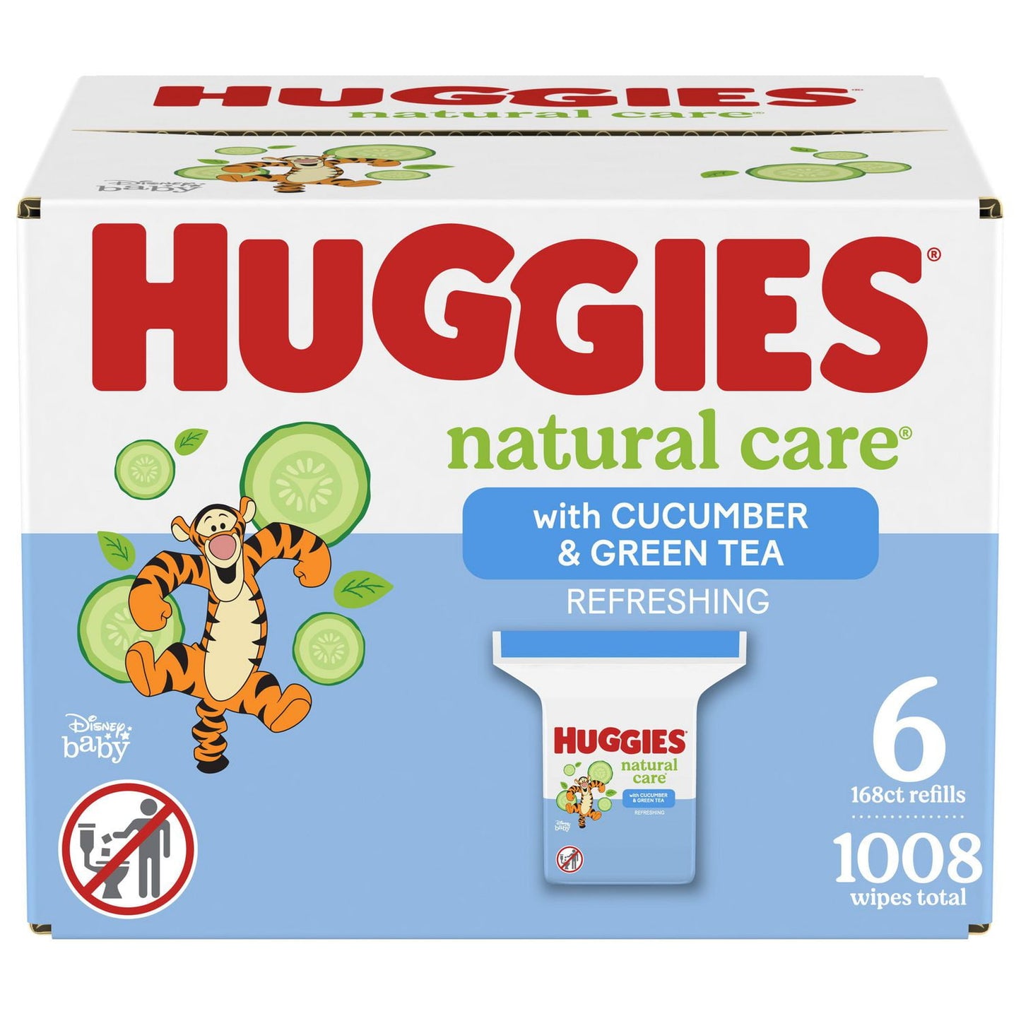 Huggies Natural Care Sensitive Baby Wipes (Refill Packs)