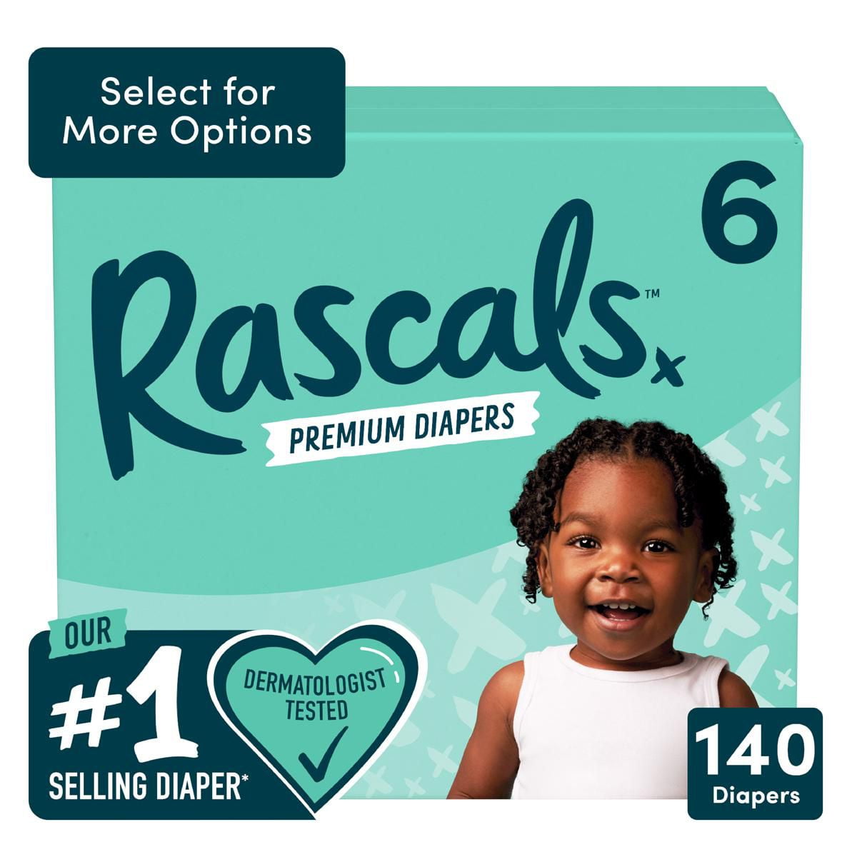 Rascals Premium Diapers + Wipes Bundle (1 Month)