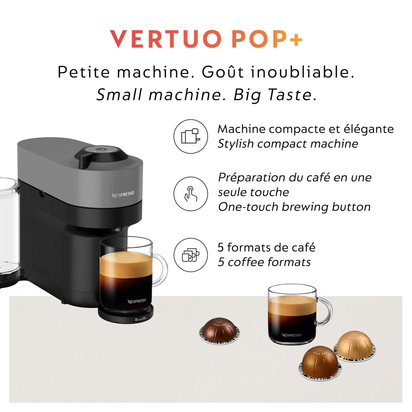 Nespresso Vertuo Pop+ Coffee Machine