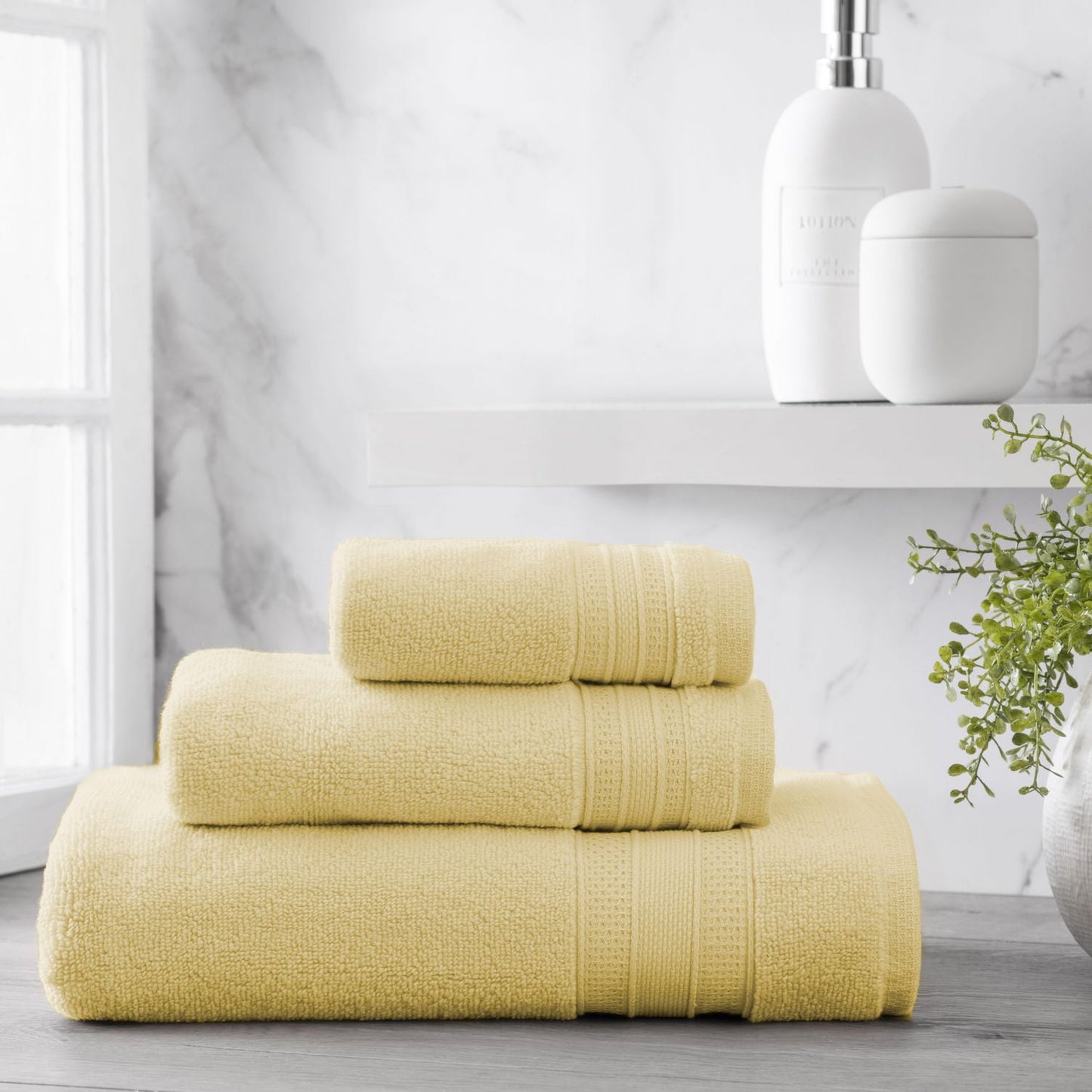 Home Trends Solid Bath Towel 6 Piece Set