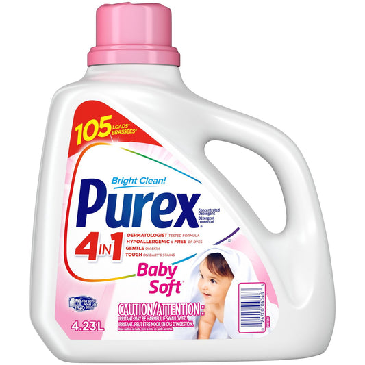 Purex 4 in 1 Baby Soft Liquid Laundry Detergent