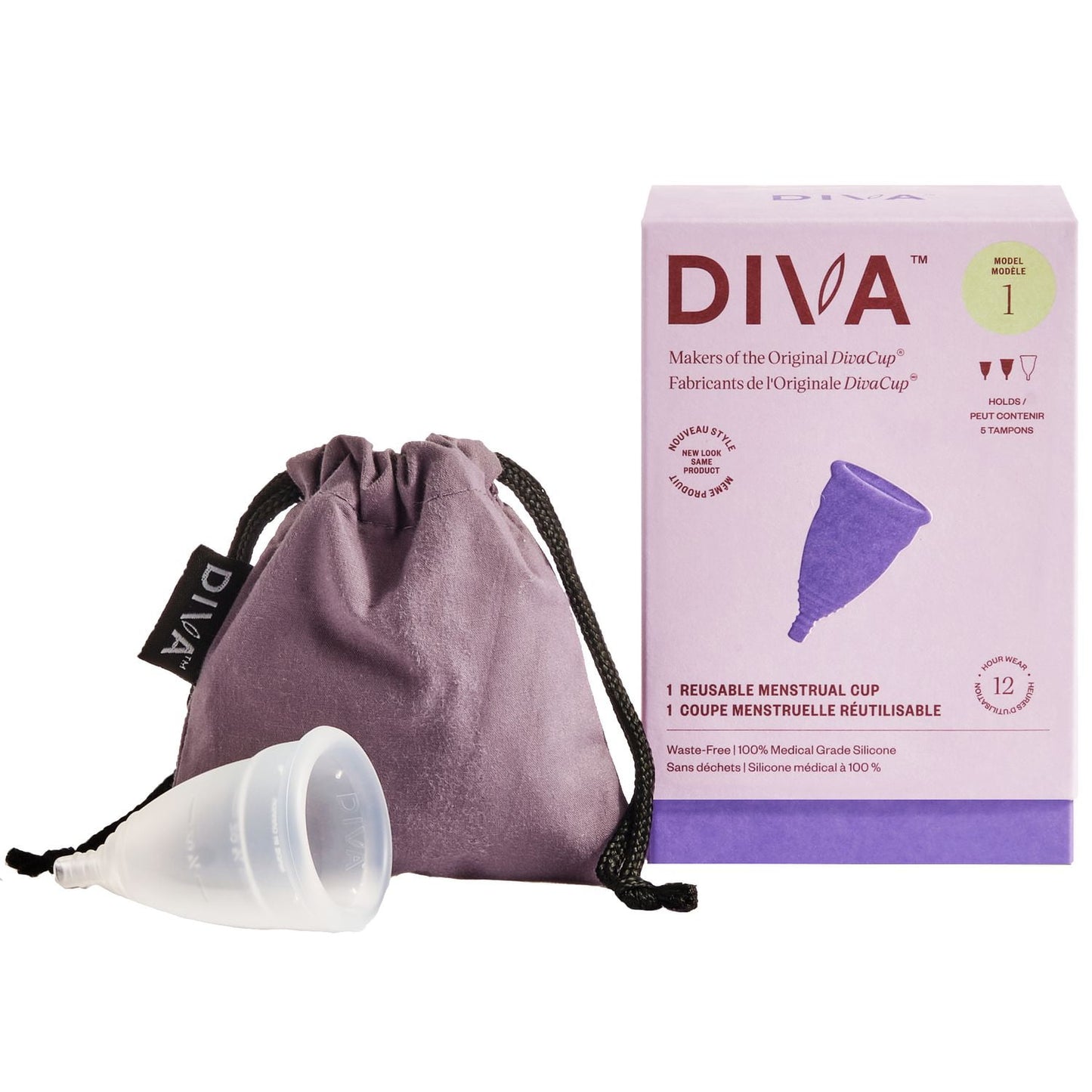 DIVA Cup Model 1, Reusable Menstrual Cup