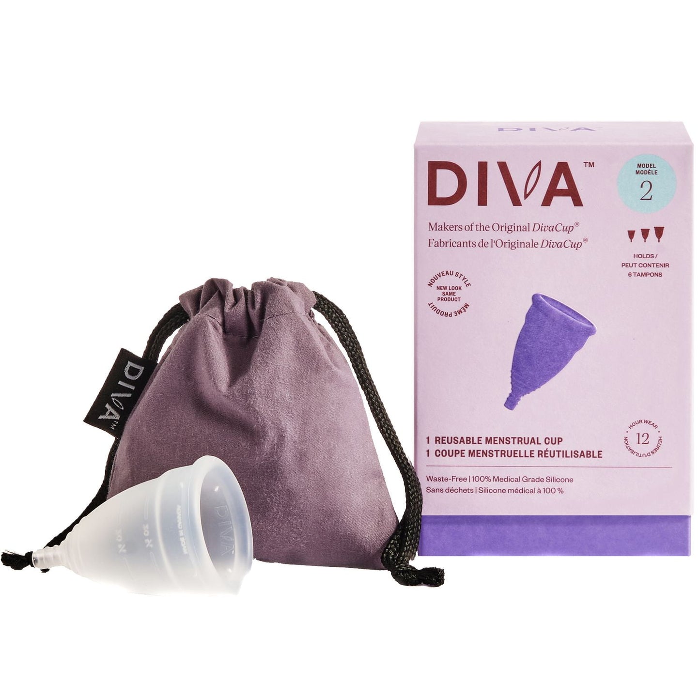 DIVA Cup Model 2, Reusable Menstrual Cup