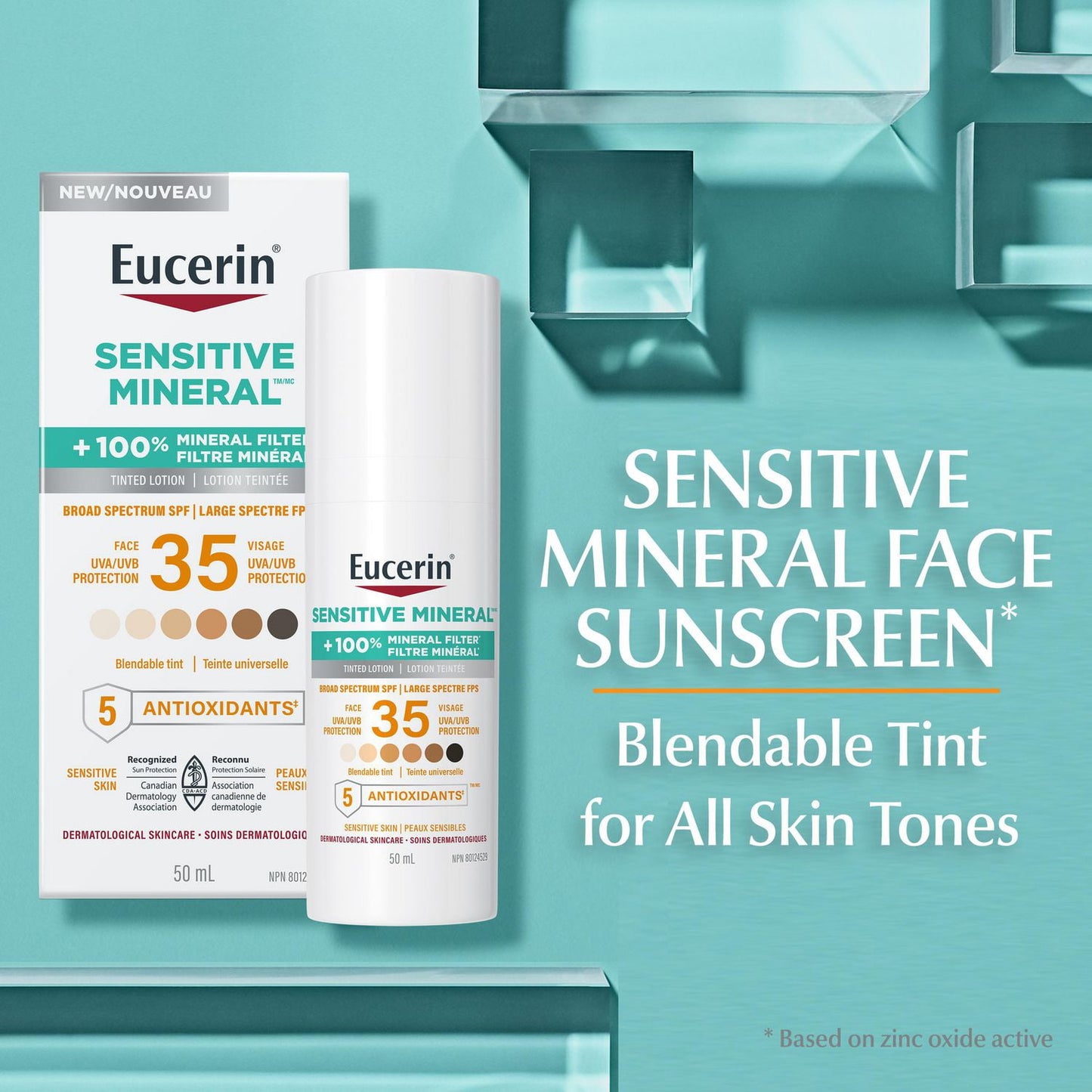 Eucerin Sun Tinted Mineral Face Sunscreen Lotion