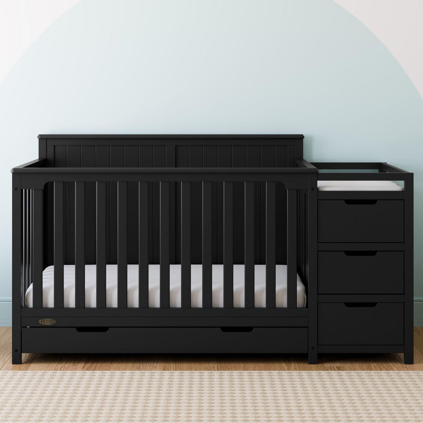 Graco Hadley 5-in-1 Convertible Crib and Changer with Drawer