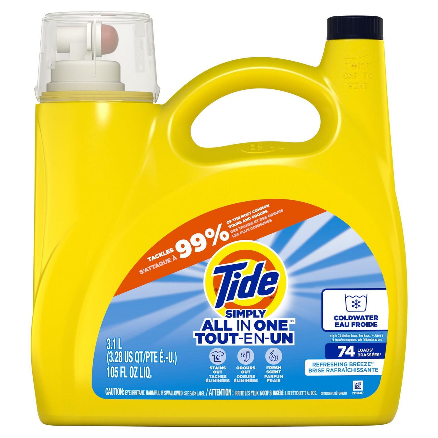 Tide Simply All In One Liquid Laundry Detergent