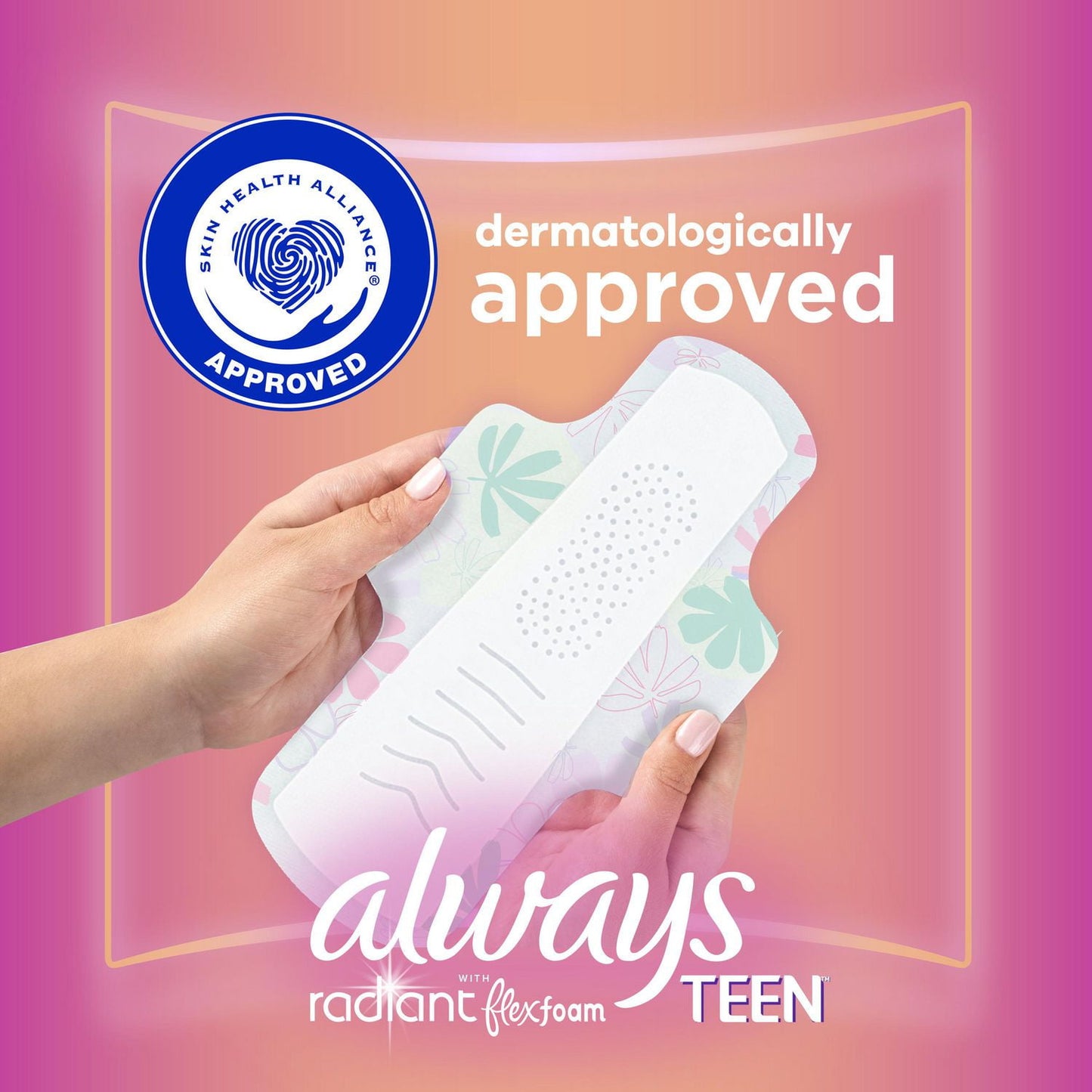 Always Radiant Teen Pads