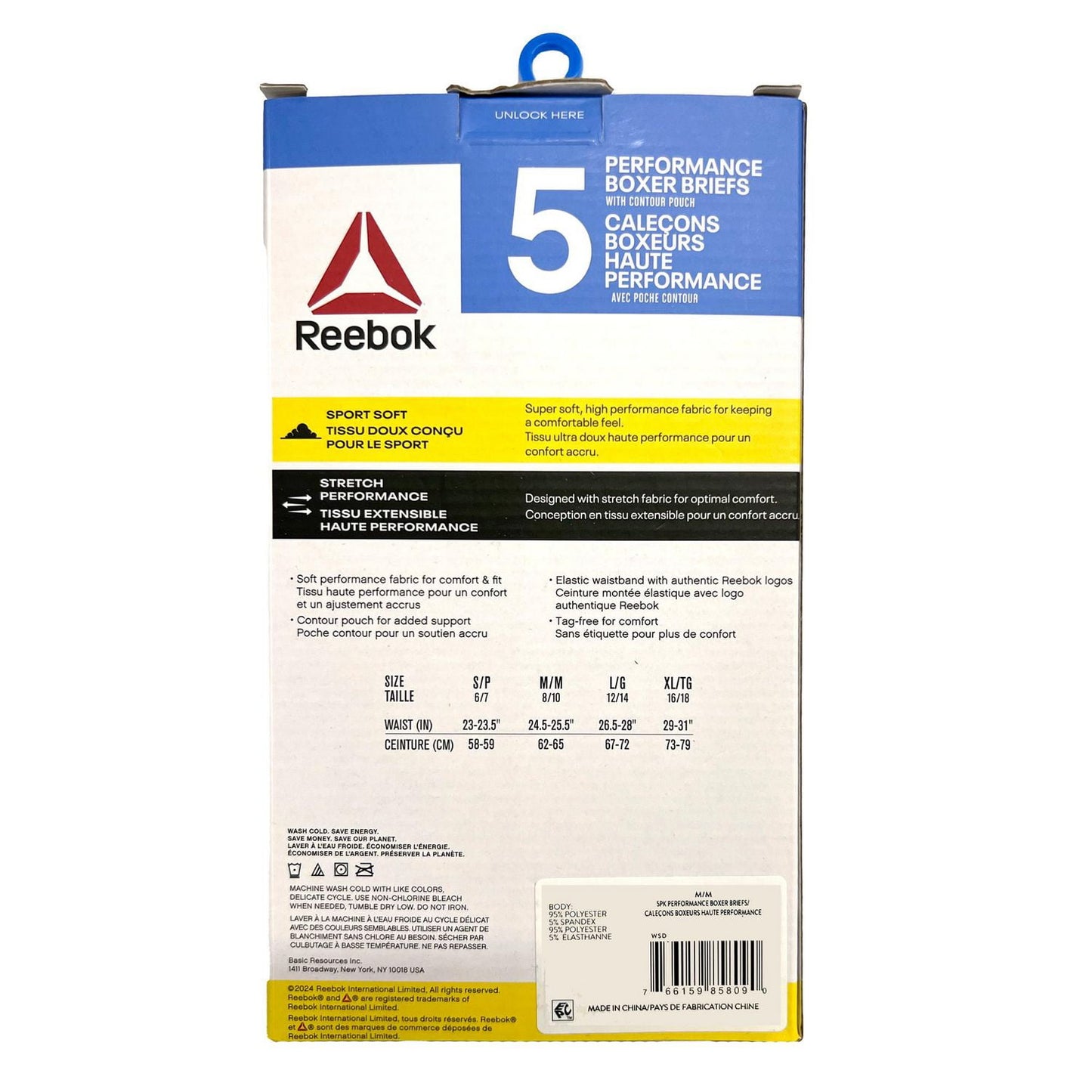 Reebok Boys' Performance Boxer Briefs