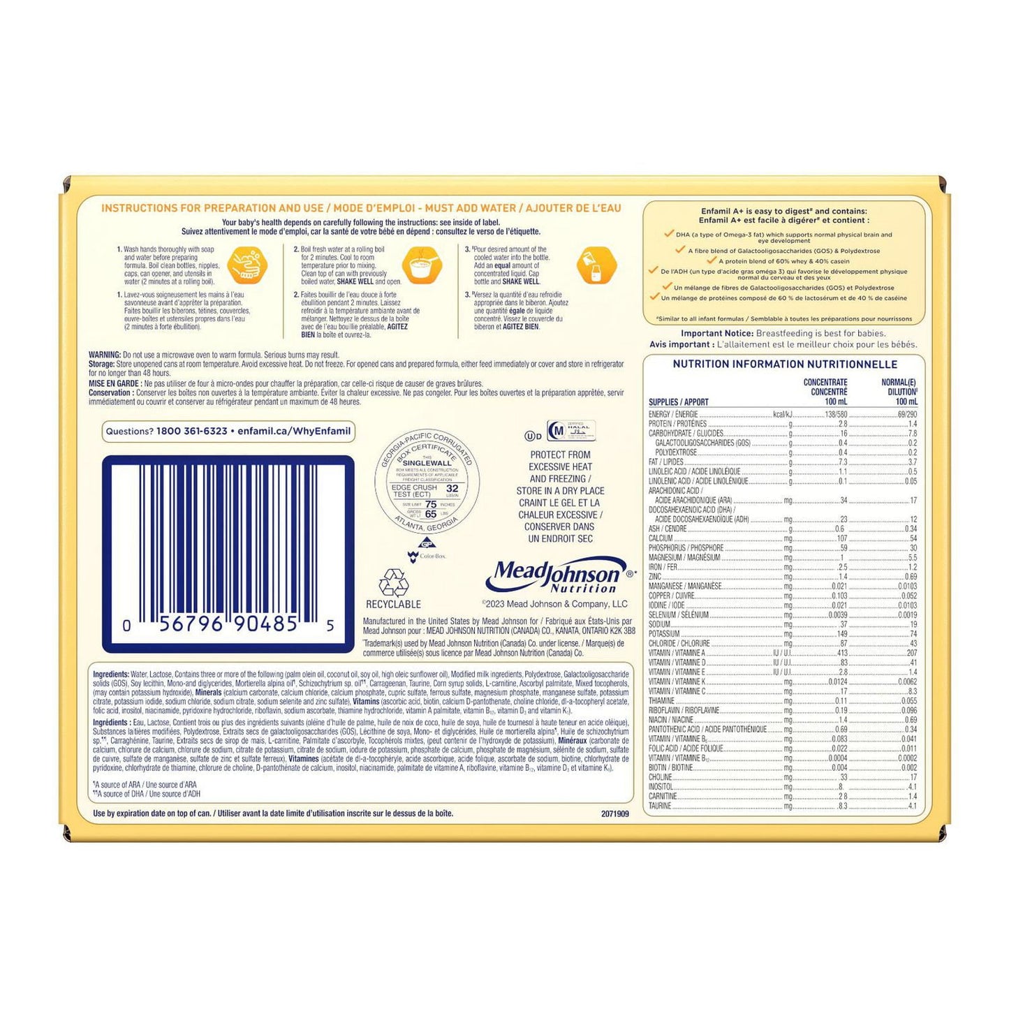 Enfamil A+® Infant Formula Concentrated Liquid Cans