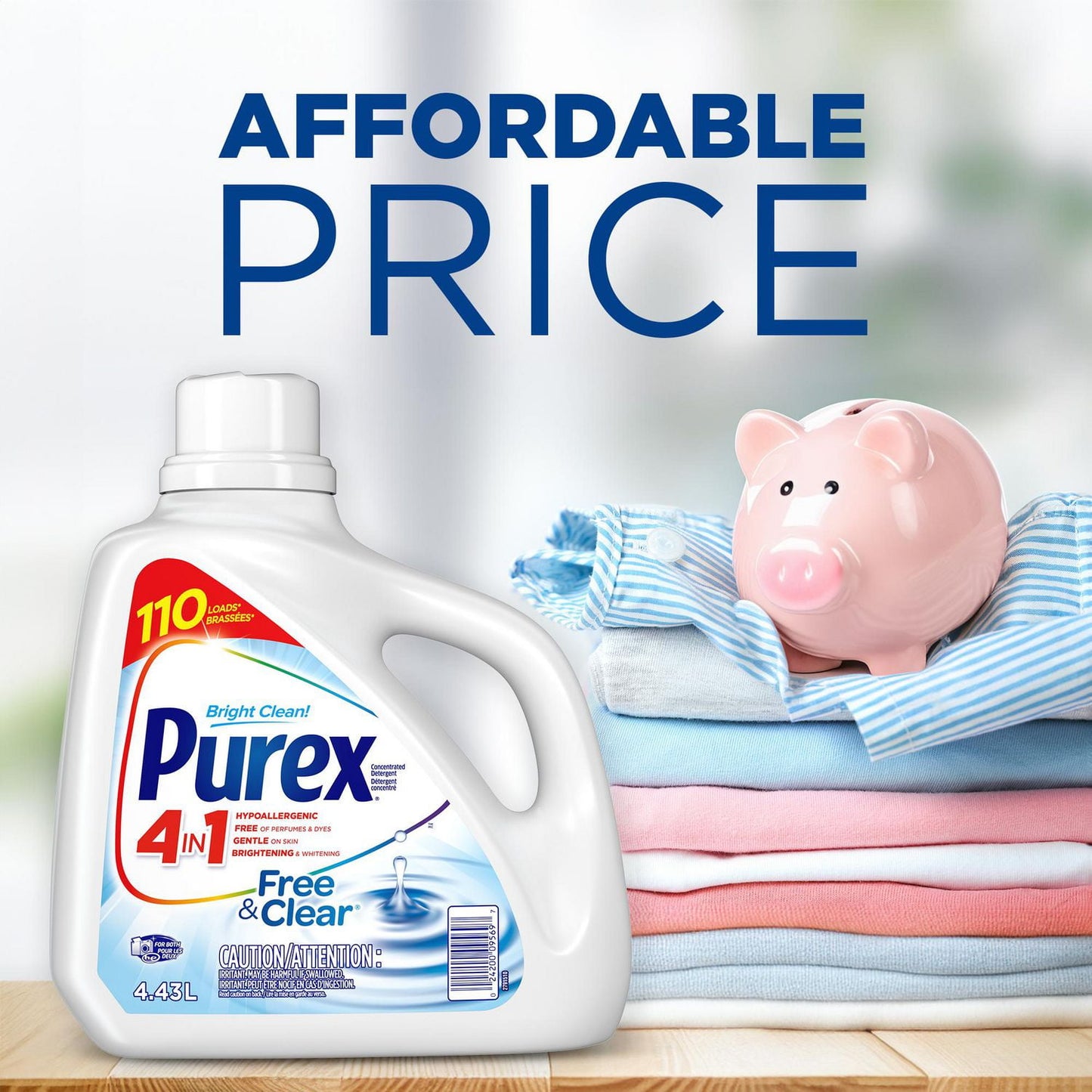 Purex 4 in 1 Free & Clear Liquid Laundry Detergent