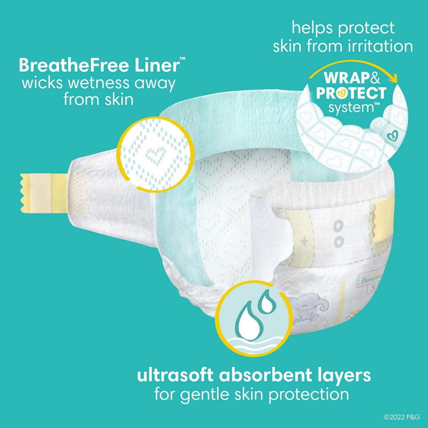 Pampers Diapers + Wipes Bundle (1 Month)