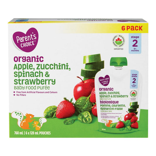 Parent's Choice Organic Baby Food Purée Pouch