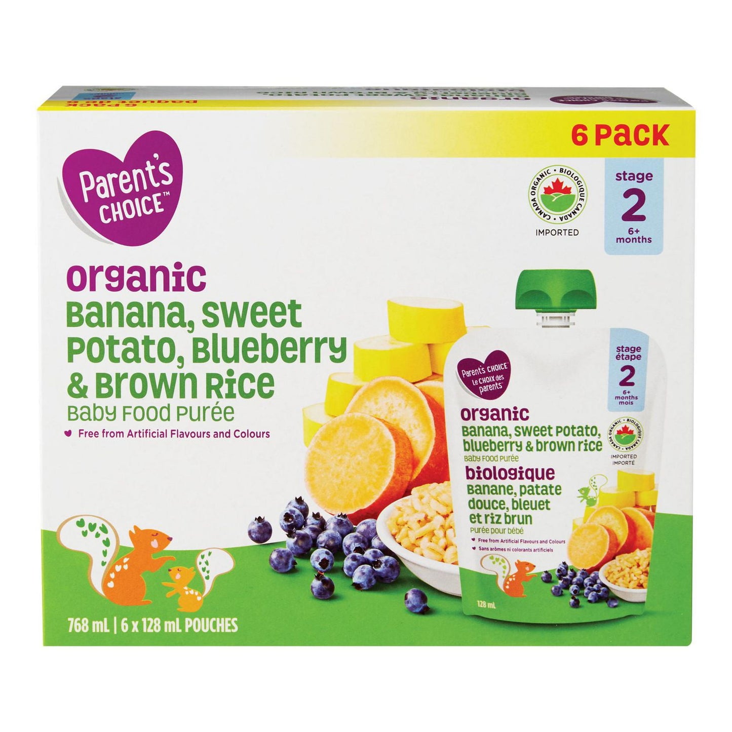 Parent's Choice Organic Baby Food Purée Pouch