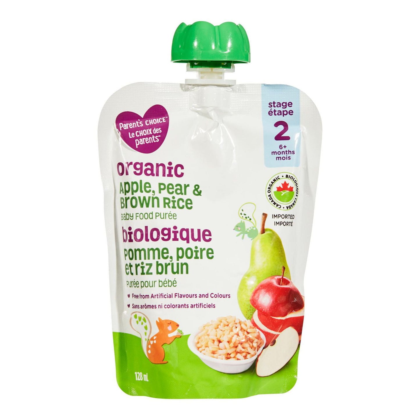 Parent's Choice Organic Baby Food Purée Pouch