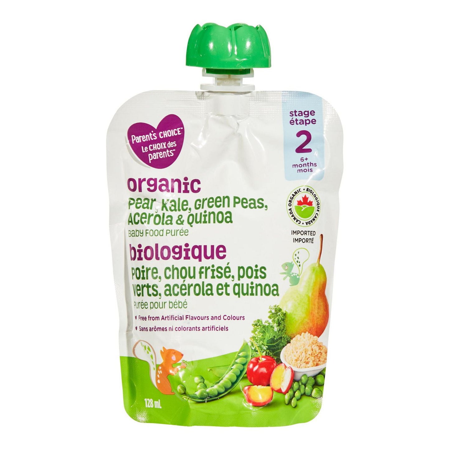 Parent's Choice Organic Baby Food Purée Pouch