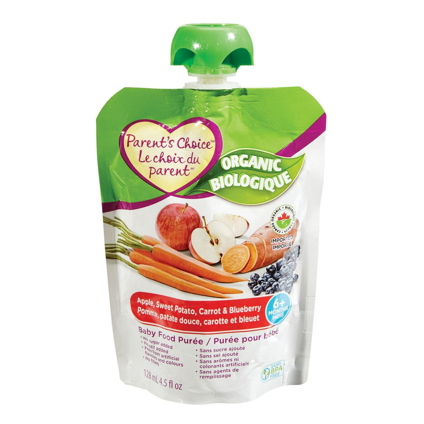 Parent's Choice Organic Baby Food Purée Pouch