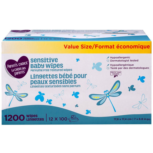 Parent's Choice Sensitive Textured Baby Wipes