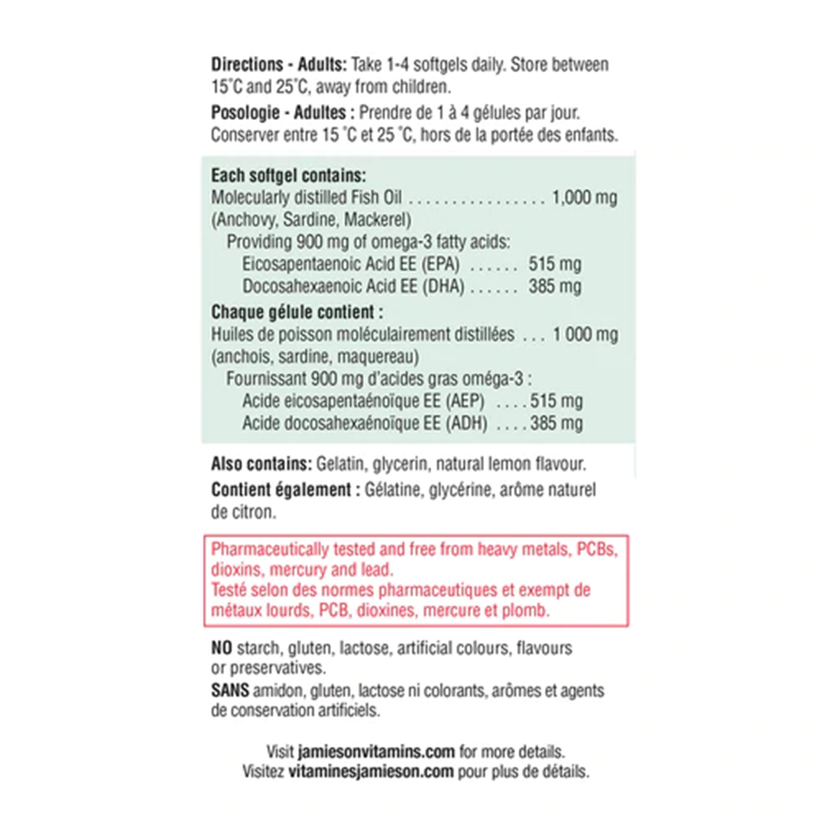 Jamieson Omega-3 Ultra Strength Softgels