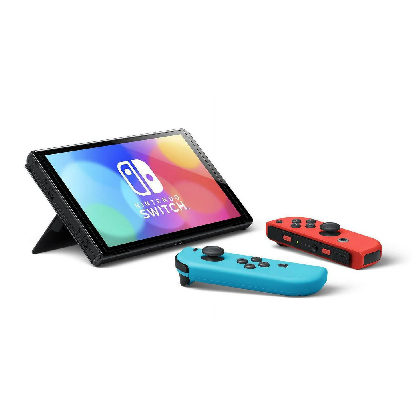 Nintendo Switch (OLED model) w/ Neon Red & Neon Blue Joy-Con