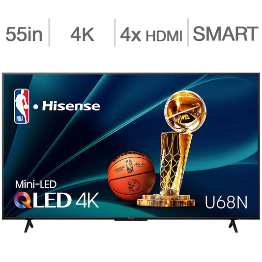 Hisense 55" - U68N Series - 4K QLED Mini LED TV