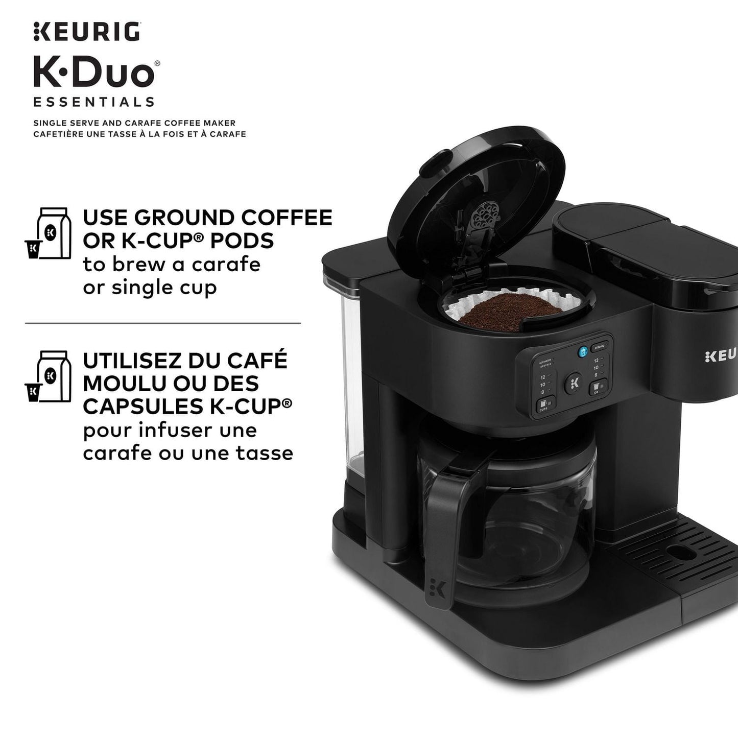 Keurig K-Duo Essentials Hot & Iced Single Serve & Carafe Coffee Maker