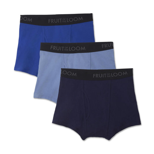 Fruit of the Loom Men's Breathable Short Leg Boxer Briefs