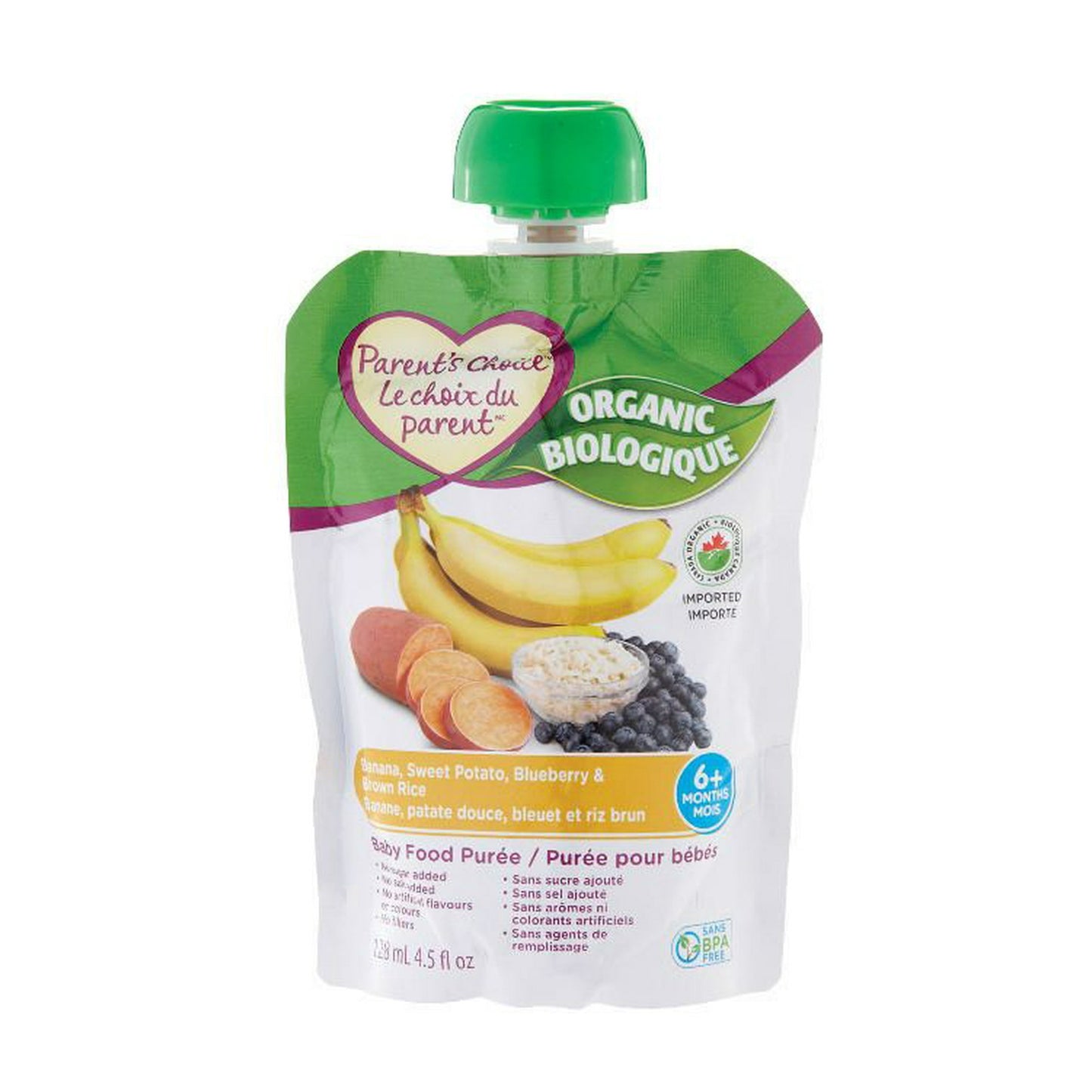 Parent's Choice Organic Baby Food Purée Pouch