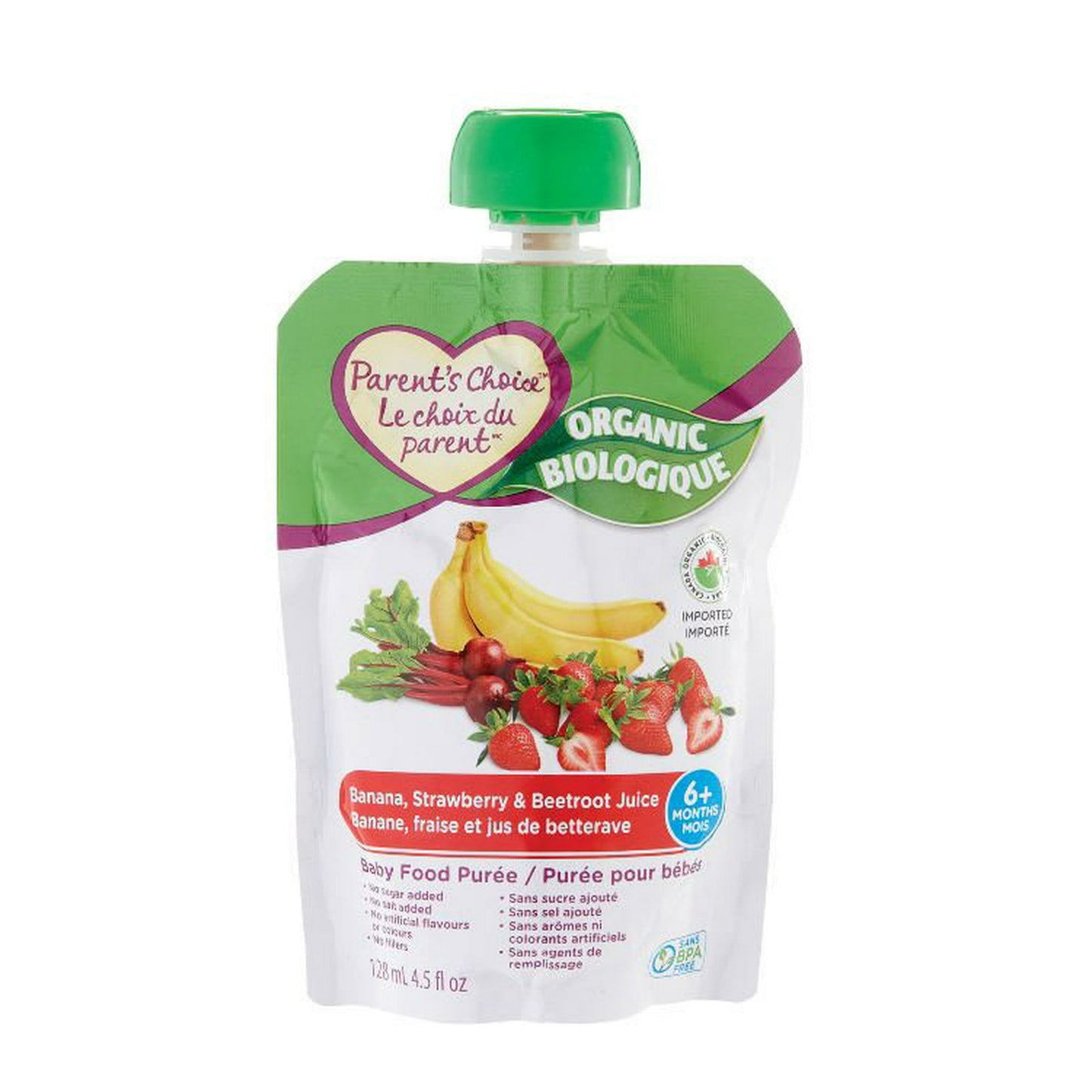 Parent's Choice Organic Baby Food Purée Pouch