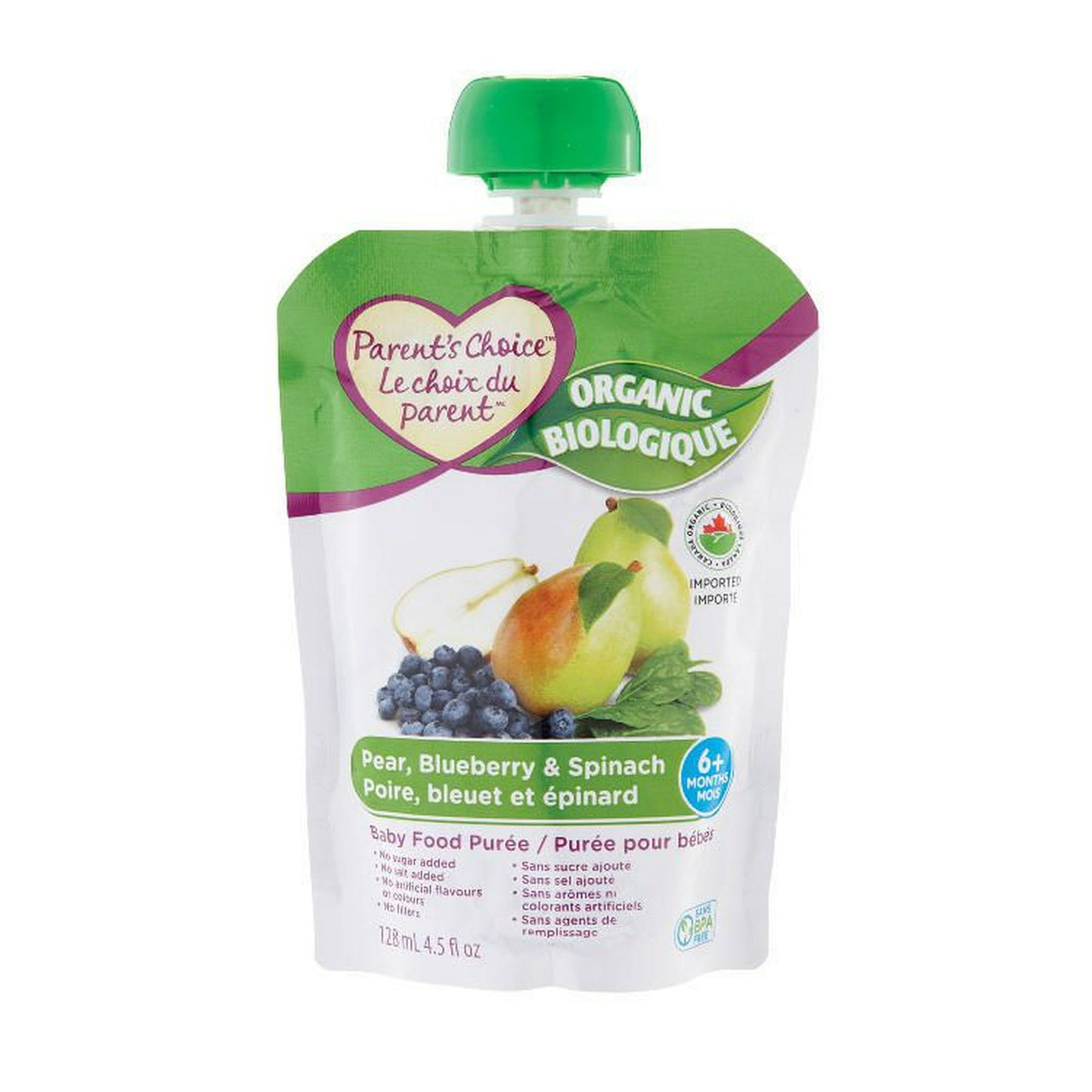 Parent's Choice Organic Baby Food Purée Pouch