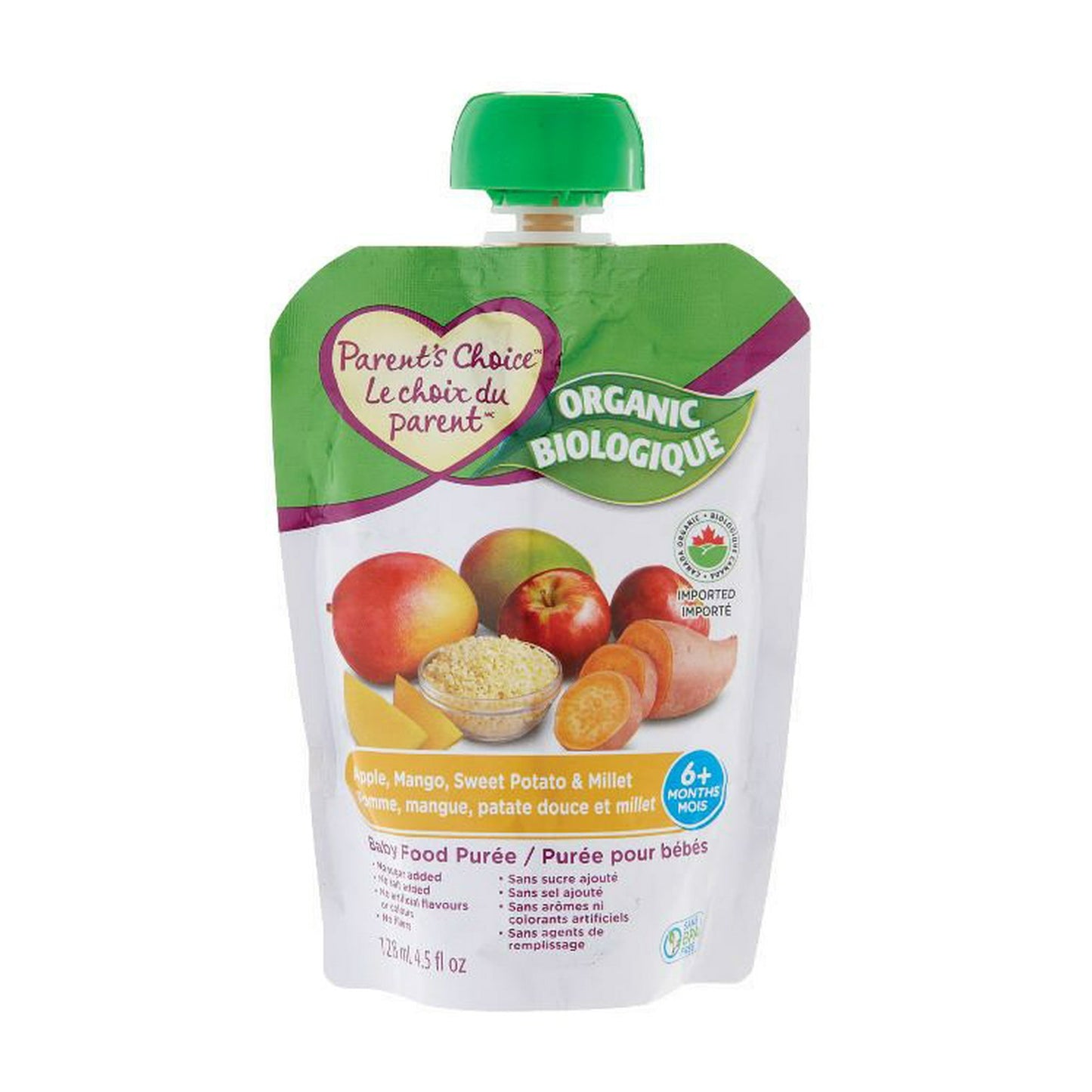 Parent's Choice Organic Baby Food Purée Pouch