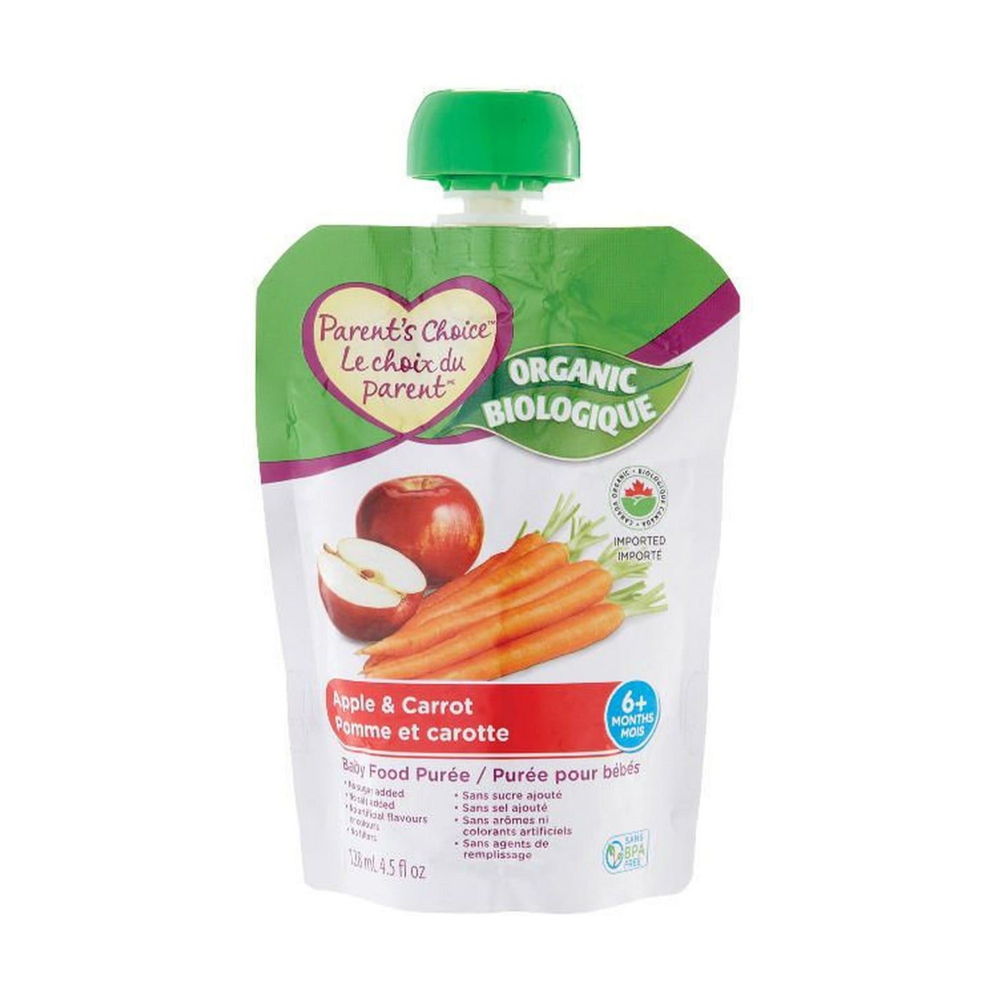 Parent's Choice Organic Baby Food Purée Pouch