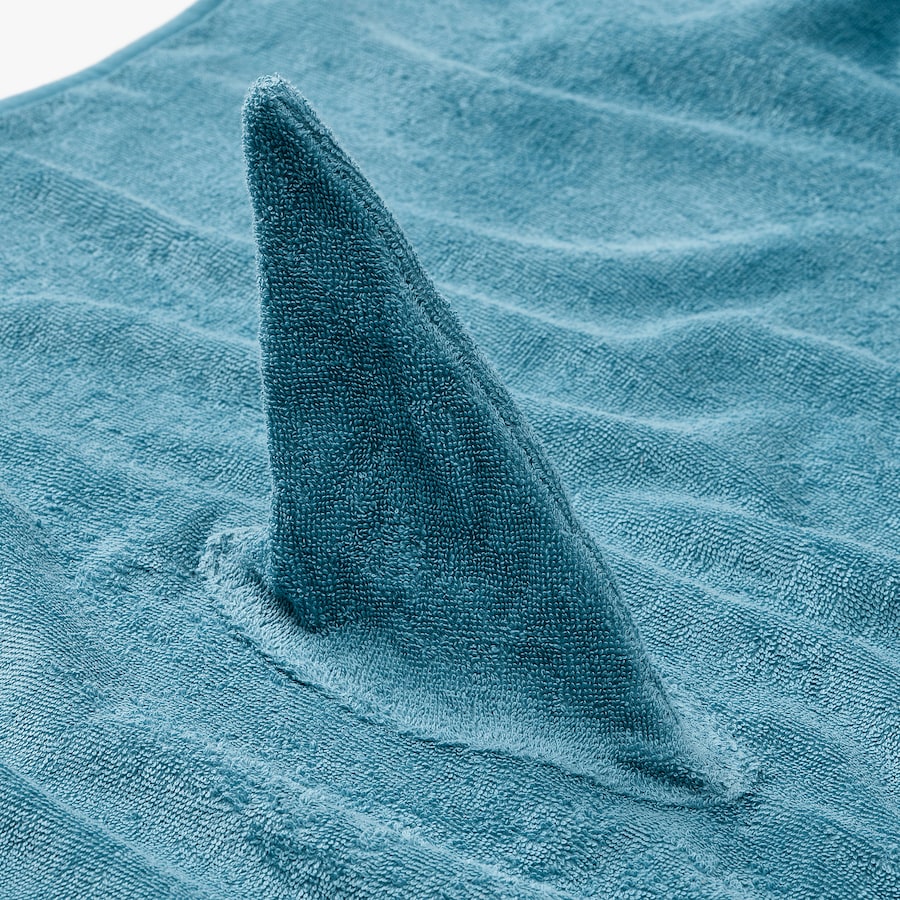 BLÅVINGAD Towel with hood