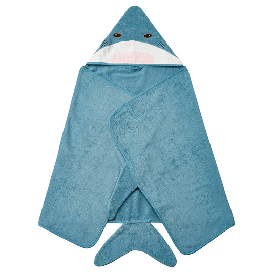 BLÅVINGAD Towel with hood