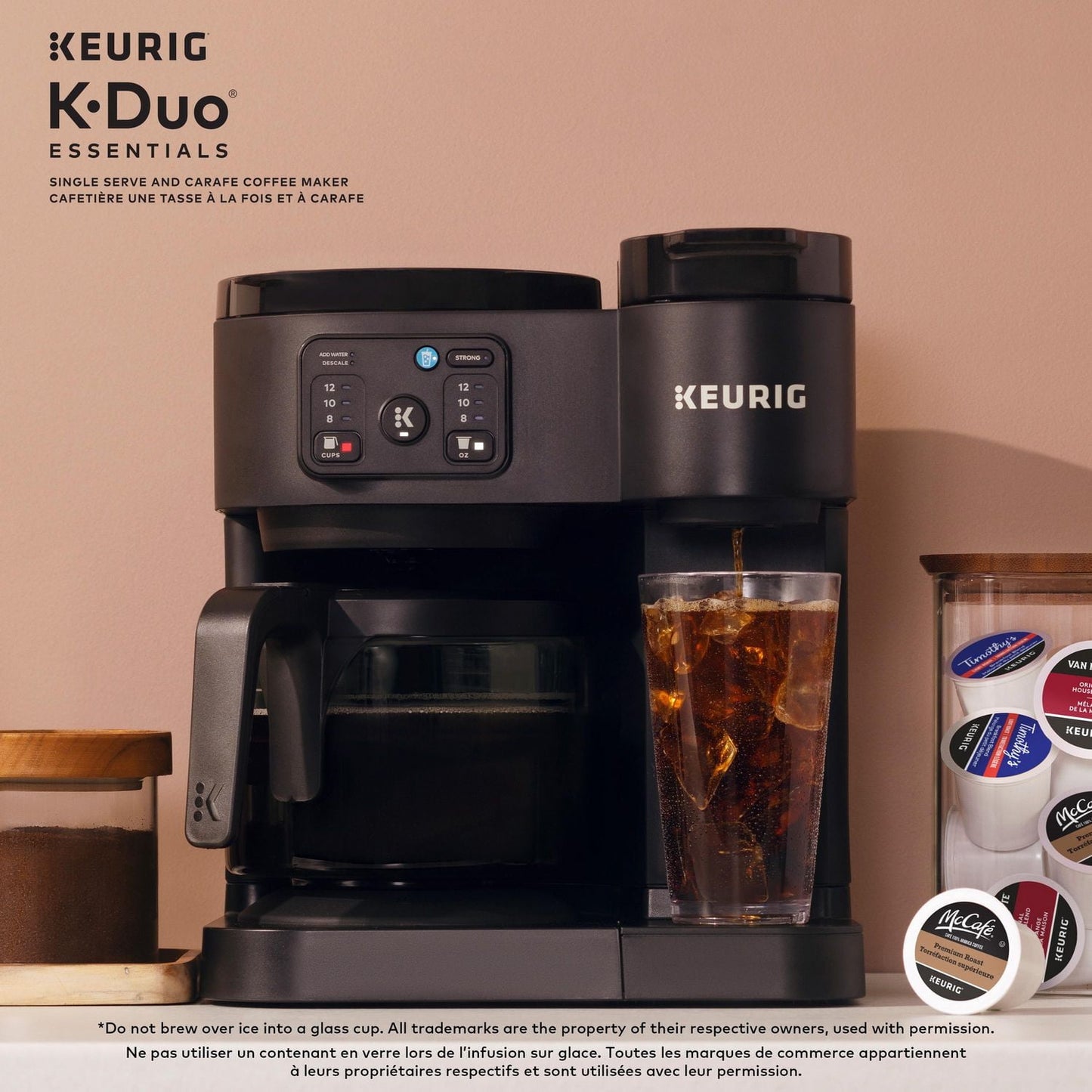 Keurig K-Duo Essentials Hot & Iced Single Serve & Carafe Coffee Maker