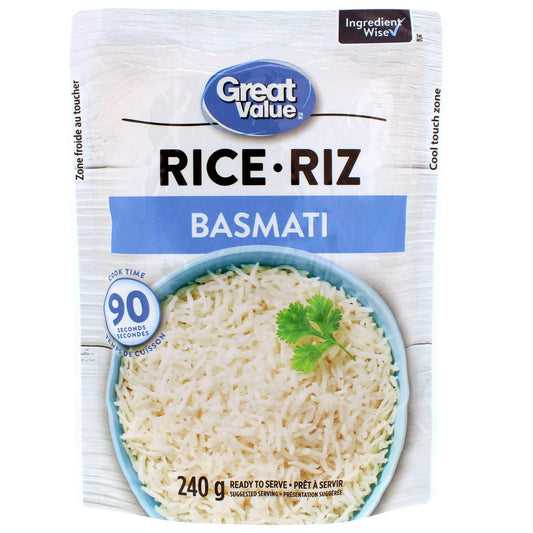 Great Value Ready To Cook Basmati Rice