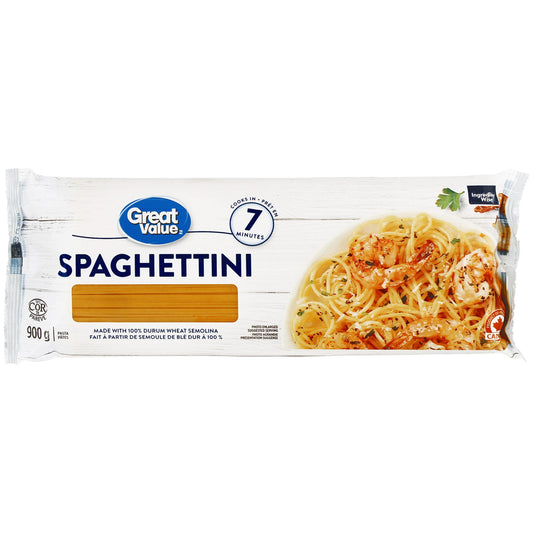 Great Value Spaghettini Pasta