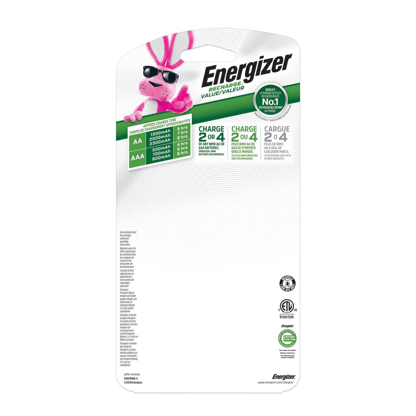 Energizer Recharge Value Charger