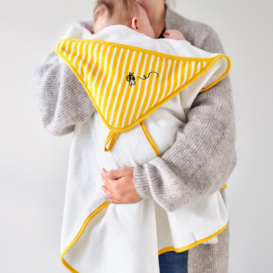 GRÖNFINK Baby towel with hood