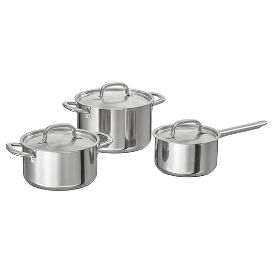 IKEA 365+ Cookware, set of 6, stainless steel