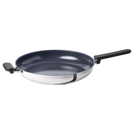 MIDDAGSMAT Frying pan, non-stick coating/stainless steel