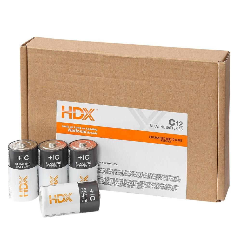 HDX C Alkaline Batteries