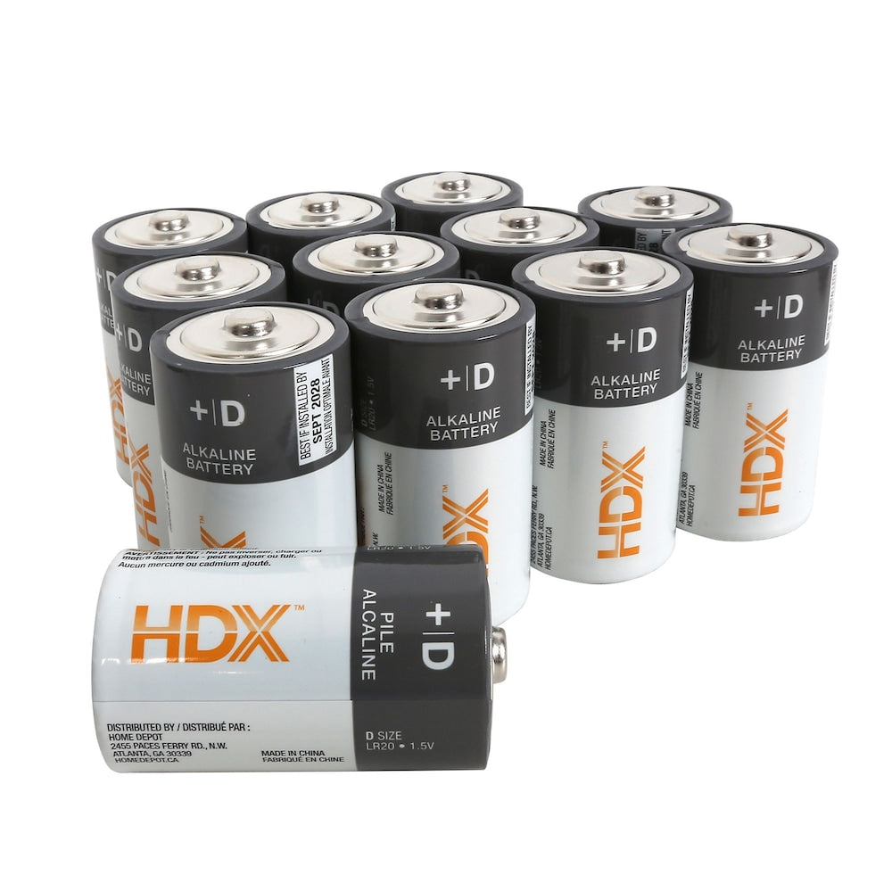 HDX D Alkaline Batteries