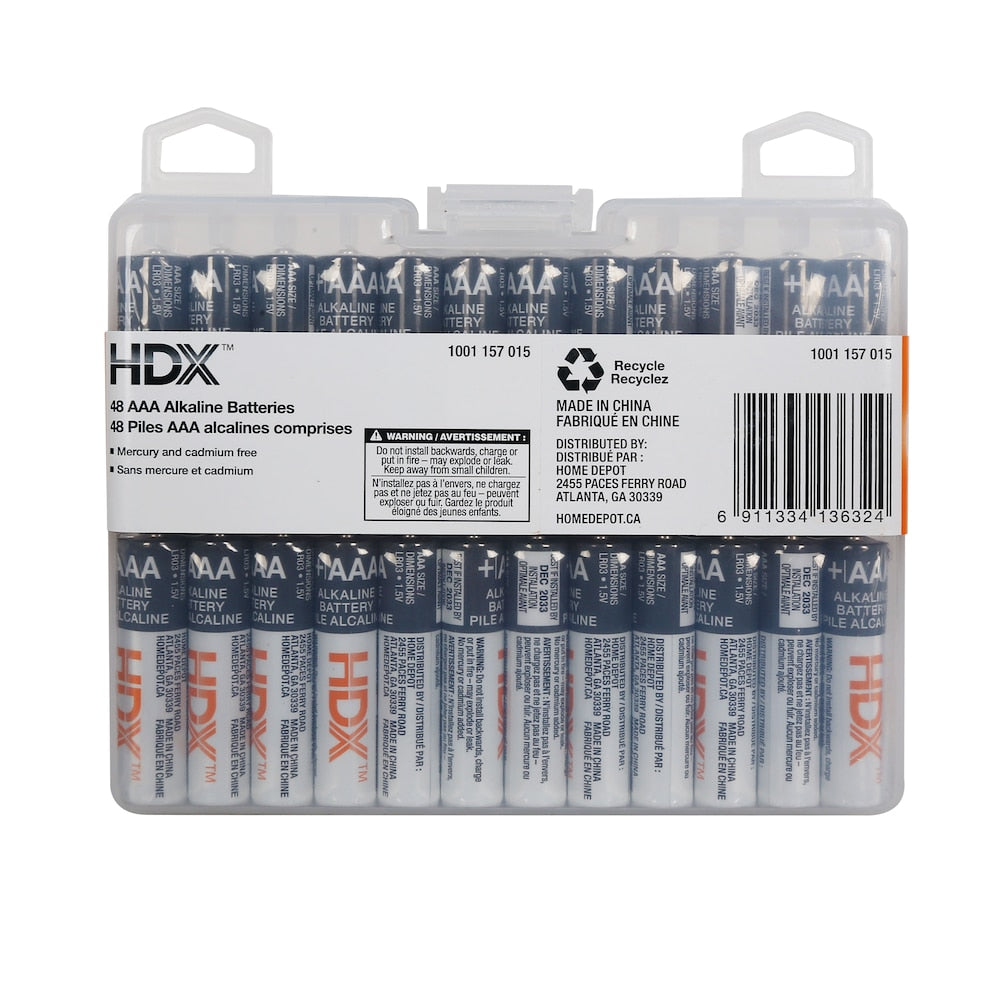 HDX AA Alkaline Batteries